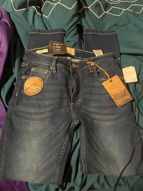 Weatherproof Boys Dark Blue Indigo Jeans Shorts